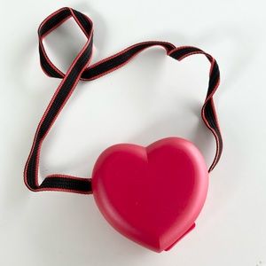 Tupperware Sweetheart Heart Purse Container in Red 5187a